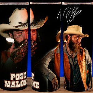 Post Malone Country F-1 Trillion Cup Mug Tumbler 20oz with lid and straw